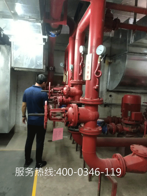 消防维保公司对水泵恒压泵控制柜联动柜维保项目